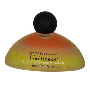🆕 Crabtree & Evelyn Lattitude Tropic of Capricorn Bath Oil 1oz Glass Bottle